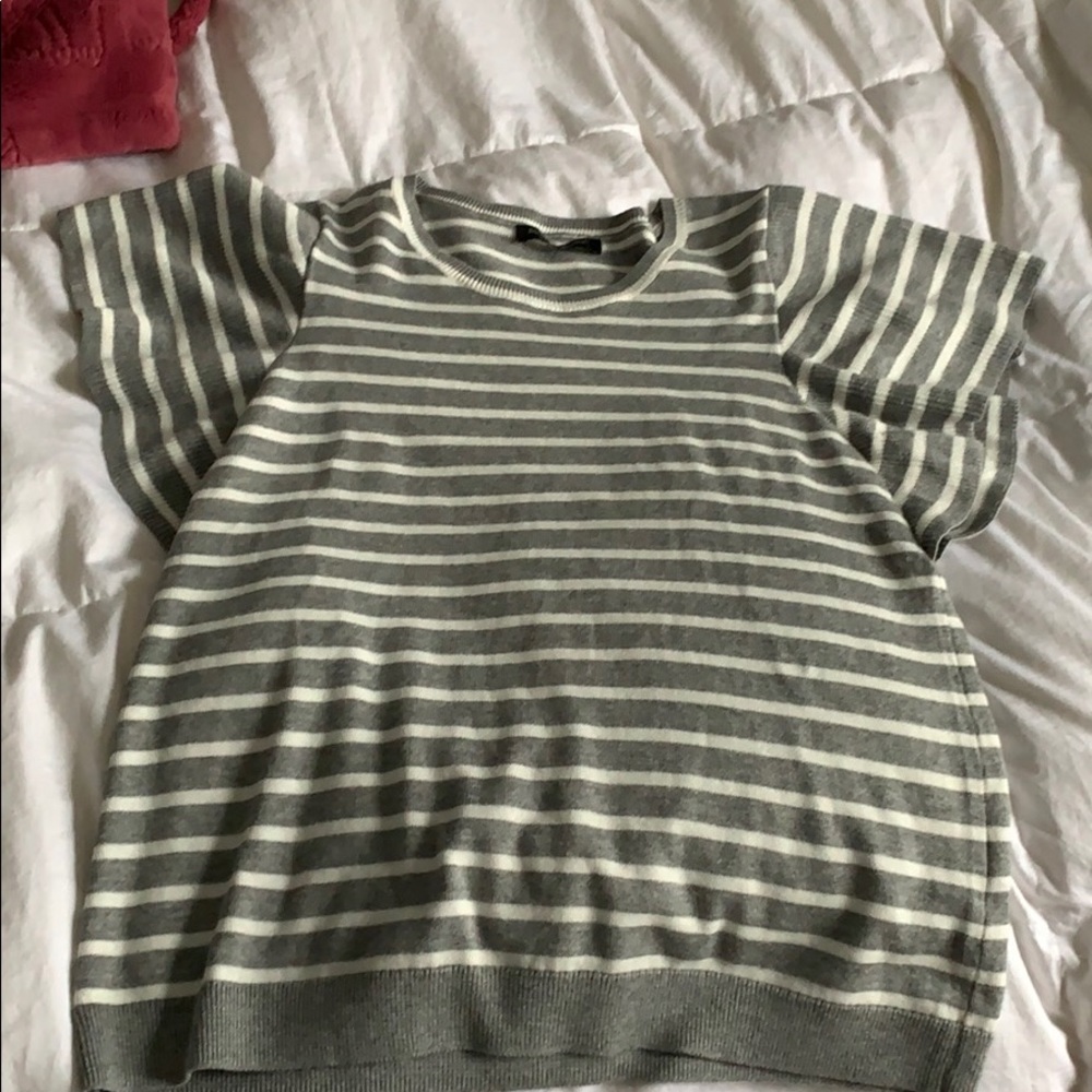 Banana Republic, grey and white sweater